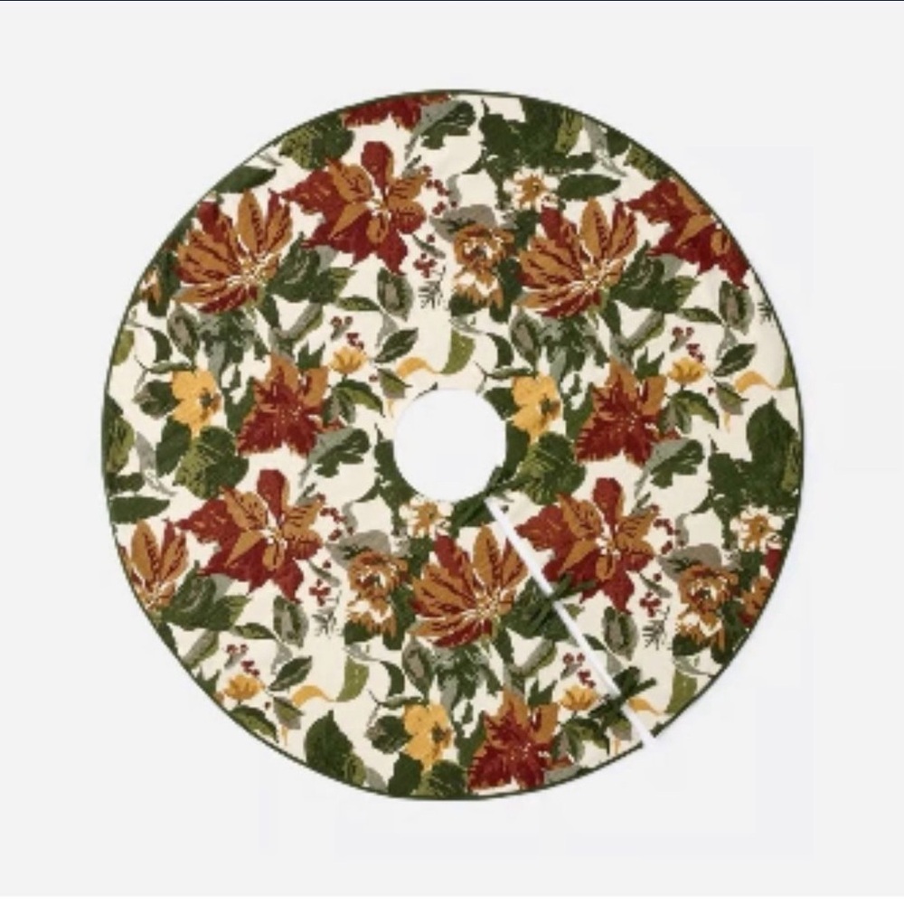 Threshold Poinsettia Christmas Tree Skirt